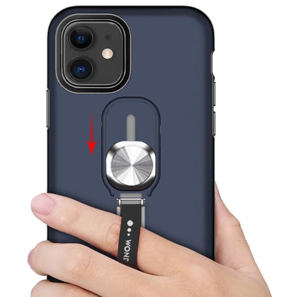 iPhone 12 - Smart Skal med Hållare Svart