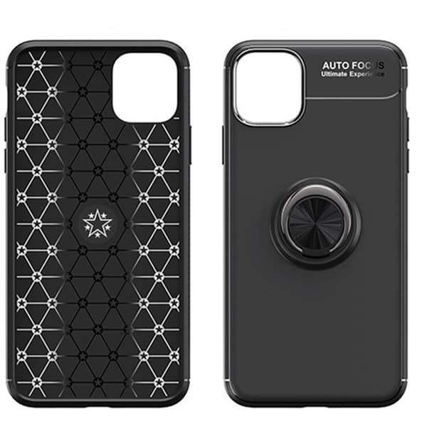 iPhone 13 Mini - Skal med Ringhållare Svart/Blå