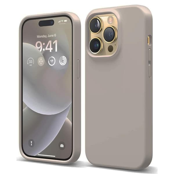 iPhone 14 Pro - Tunt & Smidigt Skyddsskal i Silikon Svart