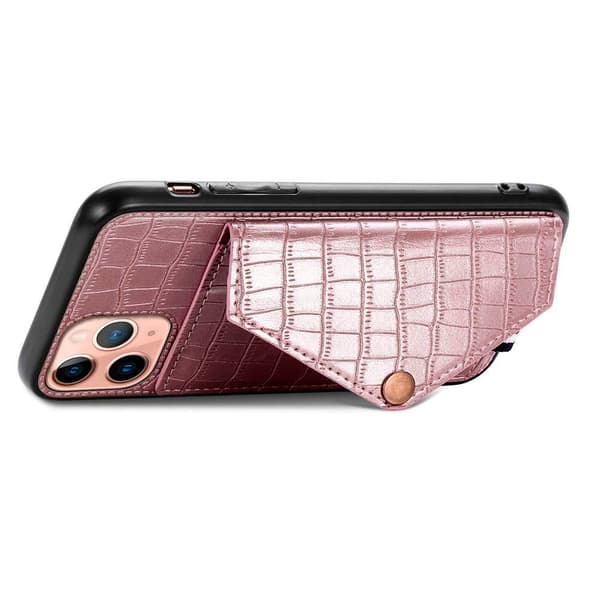 Skal med Korthållare - iPhone 11 Pro Max Brun