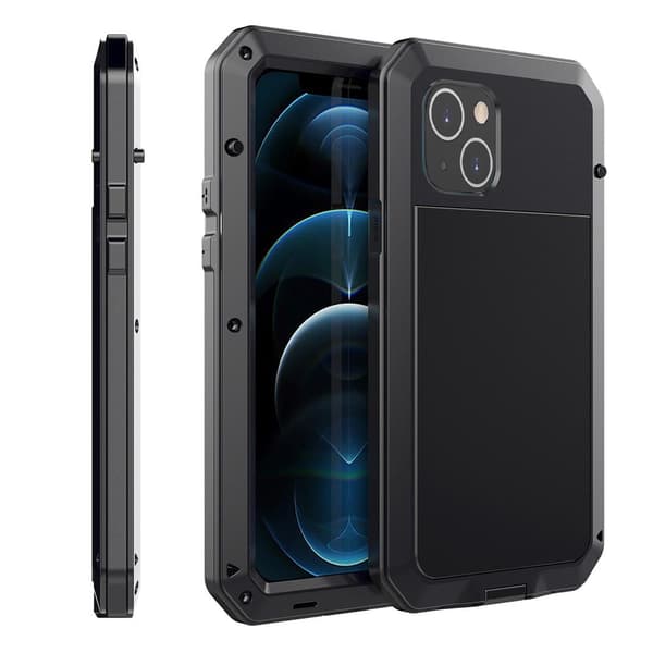 iPhone 13 - Aluminium Skyddsskal (HEAVY DUTY) Svart
