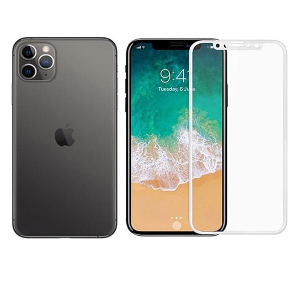 iPhone 11 Pro Max Skärmskydd Carbon 9H 3D/HD Svart