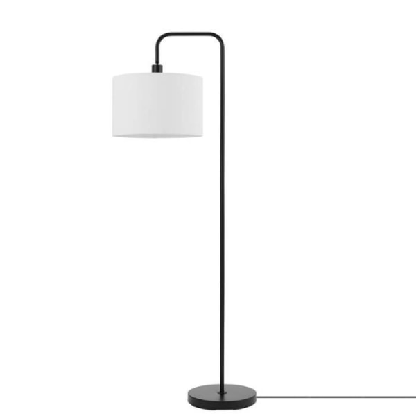 Golvlampa Vardagsrum 165cm med Lampskärm Modern Golvlampa för Vardagsrum Sovrum Office Svart
