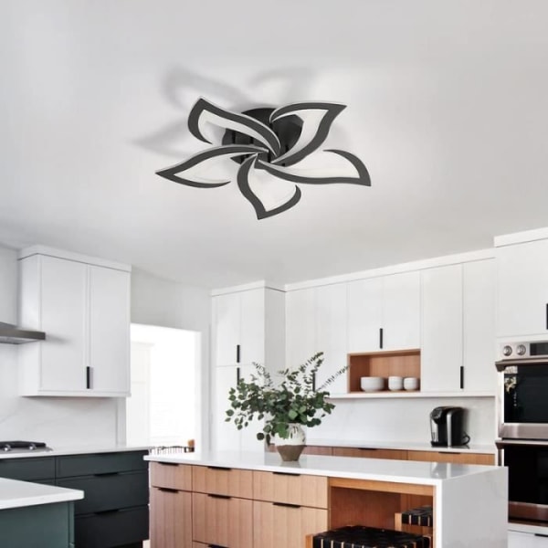 DELAVEEK Taklampa, Modern LED-taklampa, 60W Creative Petals Design 6000K för Vardagsrum Sovrum Arbetsrum Kök Matsal