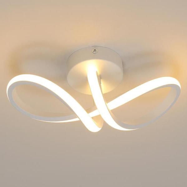 LED taklampa för sovrum - 16W - 3000K varmvitt ljus Vägglampa för vardagsrumshallen - Vit