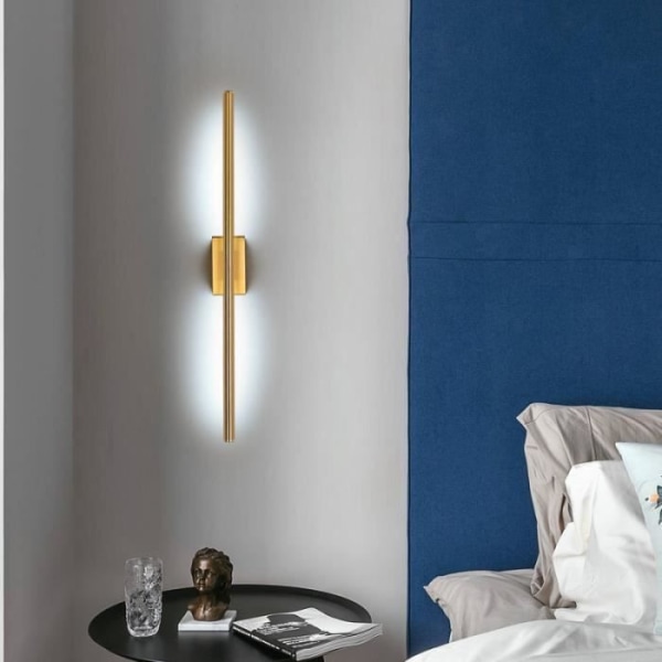 DELAVEEK Modern LED Vägglampa Guld för Sovrum Vardagsrum Kök Restaurang Korridor Gang