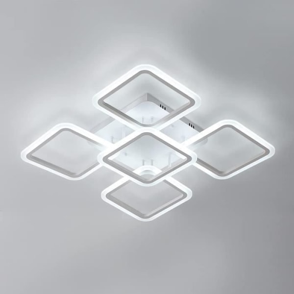 DELAVEEK LED-taklampa, taklampa för sovrum i vardagsrummet, 60W 6500K Vit Ljus Vit