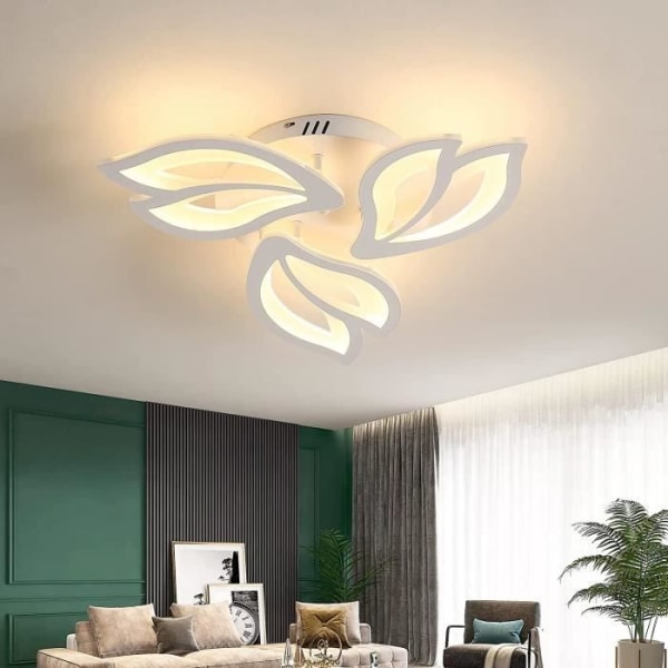 Modern akryl LED-taklampa 45 W 3500 K varmvit för sovrum, entré, vardagsrum, hall