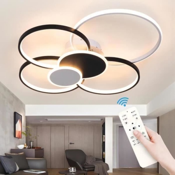 DELAVEEK LED-taklampa 75 W Dimbar med fjärrkontroll Takbelysning 3000 - 6500K Modern för vardagsrum, sovrum, kök