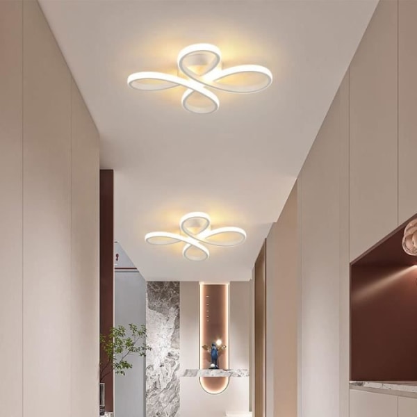DELAVEEK Modern LED-taklampa 30W 3500LM för vardagsrum, sovrum, kök matsal, varmvit, 3500K