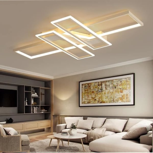 DELAVEEK LED-taklampa 100W Dimbar med fjärrkontroll för matsal, vardagsrum, kök, kontor