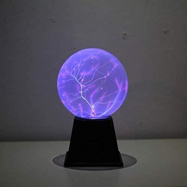 Plasma Ball Light, Plasma Lampa Mood Light Dekoration Lightning, Night Light 5 tum Blå