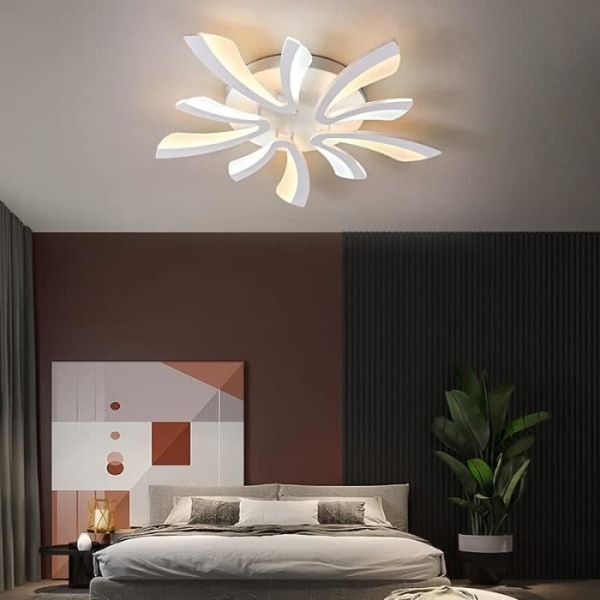DELAVEEK Modern Creative LED-taklampa 48W för kontor, sovrum, vardagsrum, matsal, hall, varmt ljus 3000K
