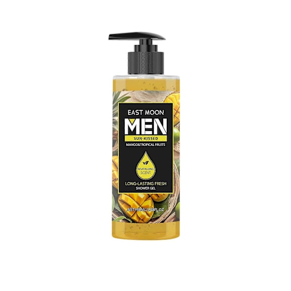 East Moon Tropisk Mango Doft Duschtvätt Rengörande och Bevarar Doft Skonsamma Ingredienser Inte Stram