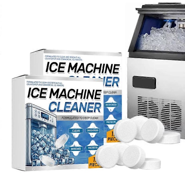 Ismaskinsrengöring Tablett Avkalkning för Ismaskiner Kylskåp 24pcs