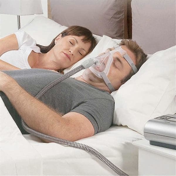 Helmask CPAP-masker med huvudposition, armbåge/rotation och kudde L