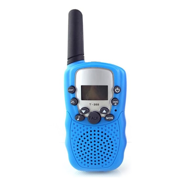 Walkie-talkie för barn med bakgrundsbelyst LCD-ficklampa (blå)