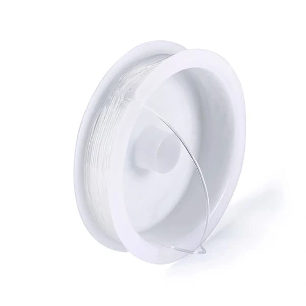 2-pack Transparent elastisk tråd för smyckestillverkning 0.6mm