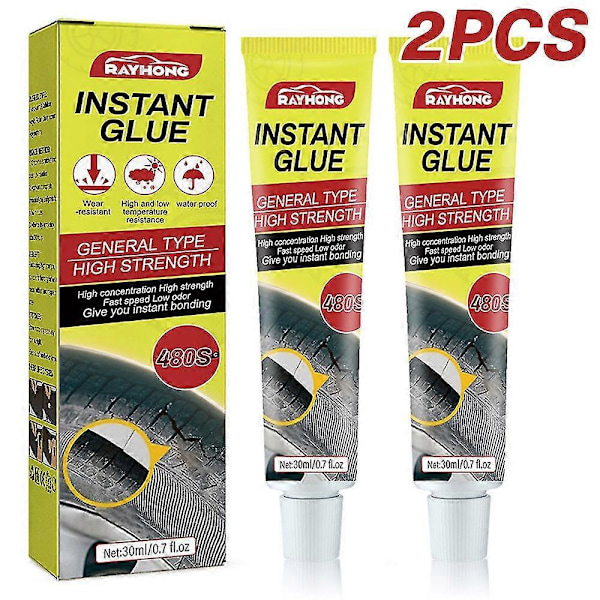 30ml Pikaliima Vahva Renkaan Paikkausaine, Erittäin Luja Tehokas Renkaan Korjaus, Nopea Ja Helppo Kuljettaa 2PCS