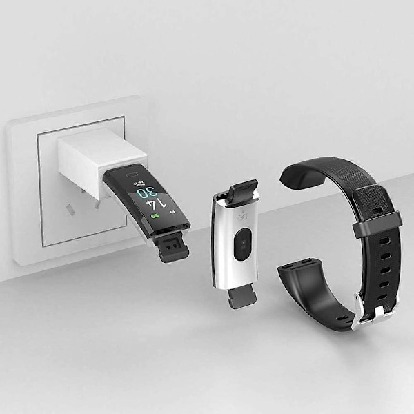 Fitness tracker, vattentät aktivitetsklocka, smart armband med stegräknare, sömnklocka, kaloriräknare, fitness tracker black