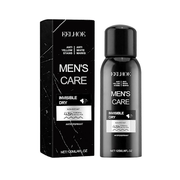 Eelhoe miesten antiperspirantti deodoranttisuihke kainaloiden hienhajun poistoon, raikas ja puhdas vartalosuihke 120Ml