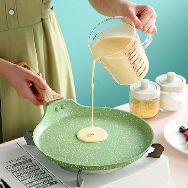 Non-stick pannkakspanna, platt pannkakspanna med granitbeläggning GS