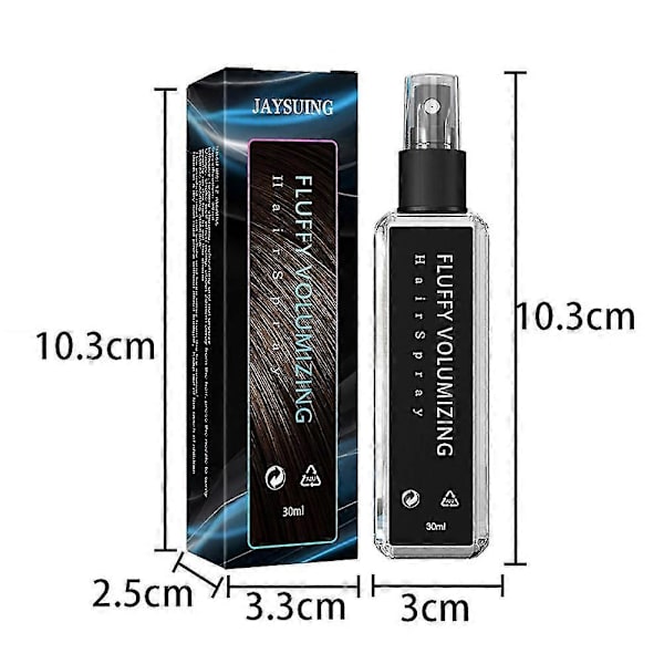 Naturlig växtprotein hårförtjockningsspray, långvarig stadga, hårtexturspray för hårvård 30ml