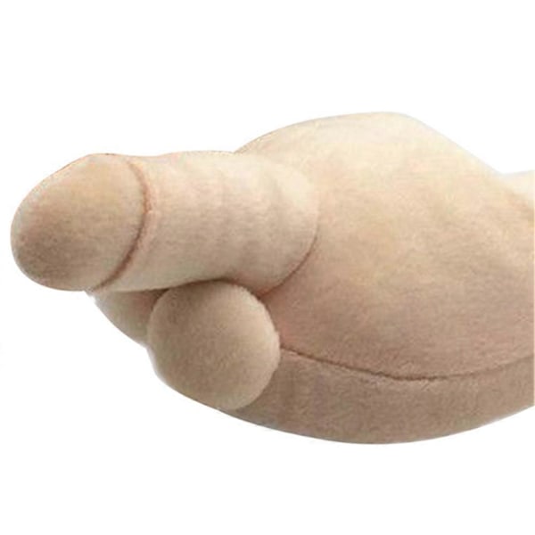 Roliga Plyschtofflor med Dildos Inomhus Anti-Slip Tofflor för Hem Sovrum Beige Ladies One Size