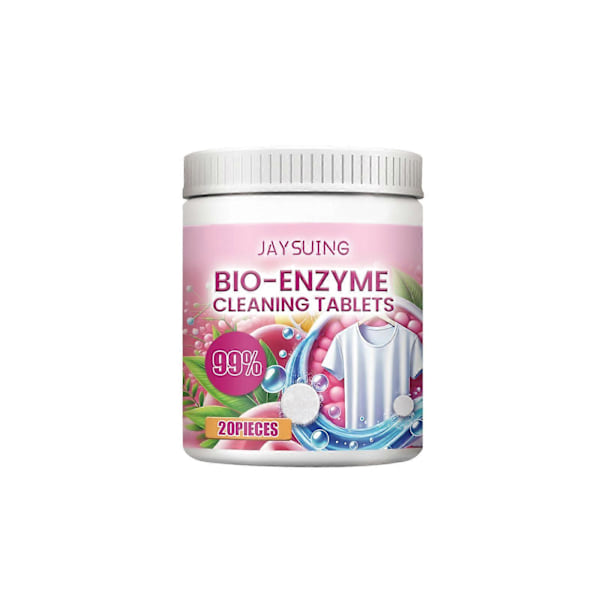 Jaysuing Biologiskt Enzym Salt Brusrengöring Plattor Kläder Svettfläckar Rengöring Dekontaminering Omedelbara Rengöringstabletter 20 pieces