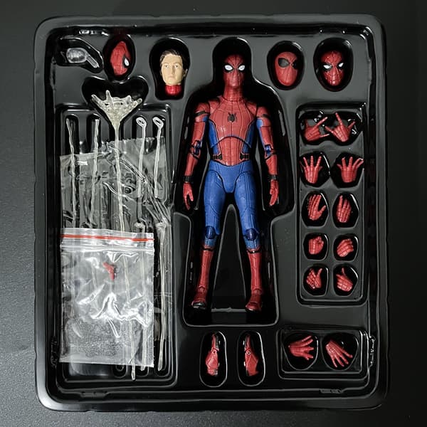 Avengers Spider-man Actionfigur Staty Modell Docka Leksak Samling Present Mafex 044