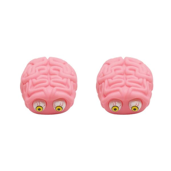 2X Flippy Brain Squishy Eye Popping Squeeze Fidget Leker Kule Ting Prank Gadgets Stresslindring Sensorisk ADHD Autisme Leketøy
