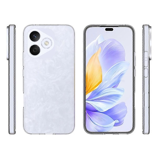 För Honor 400 Lite Transparent Mobilskal Vattenavvisande TPU Baksida [D] GS