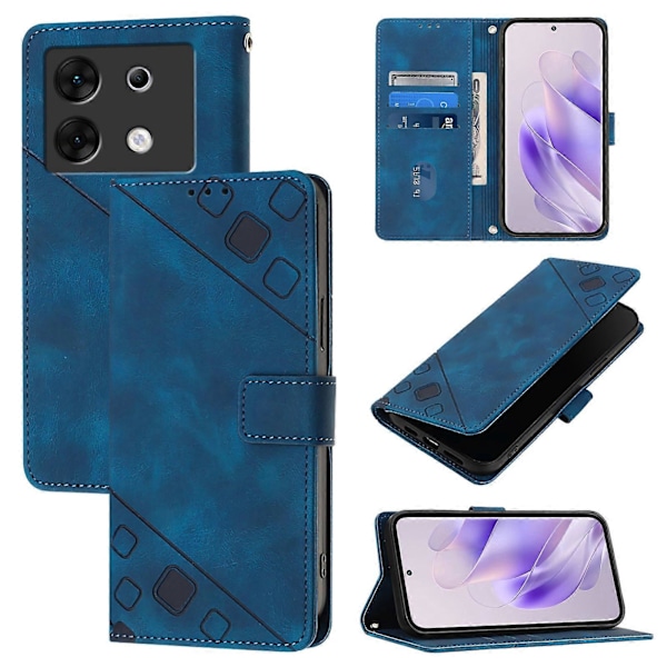 Präglat PU-kotelo Infinix Zero 30 5G[D]:lle Blue