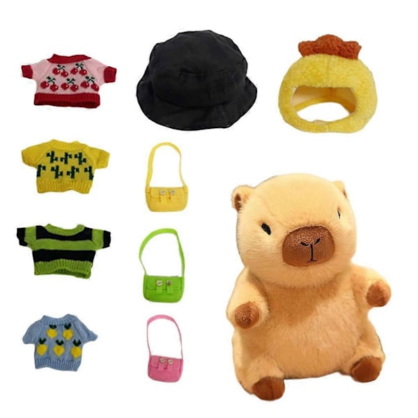 Adorkable Capybara Gosedjur Utklädningsleksak Kontor Sovrum Prydnadskudde