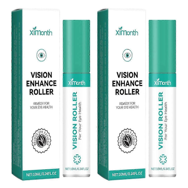 Synsforbedrende roll-on til kvinder og mænd, naturlige ingredienser, øjenroll-on til mænd og kvinder 2pcs