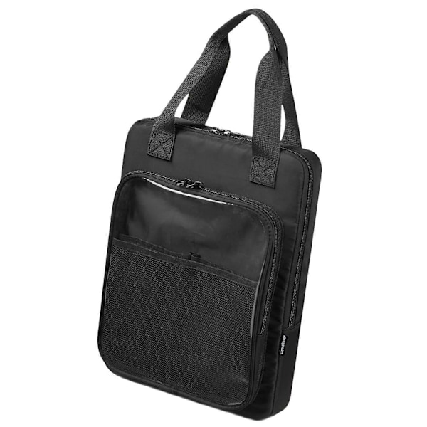 Färgläggningsbok Väska Skydd Hållare Förvaringstillbehör för Flickor Pojkar Skiss Black 23cmx9cmx32cm