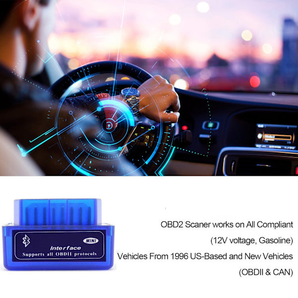 OBDII feilkodeleser - Bluetooth 2.0 Blue 32