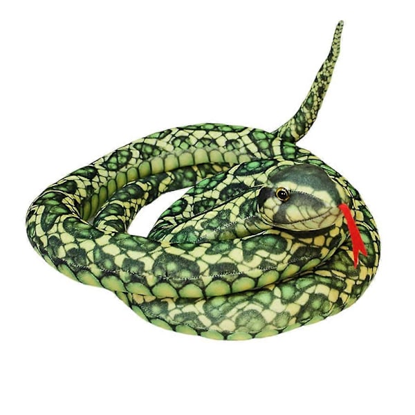 Realistisk Orm Plyschleksak 100cm Långt Gosedjur Orm För Barn och Klassrumsbruk Cross spotted python