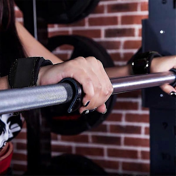 1 Par Fitness Handskyddshandskar Herr Pull-up Bänkpress Hantel Pvc Handledsskydd Hård Drag Booster Viktlyftgrepp Med Handledsremmar