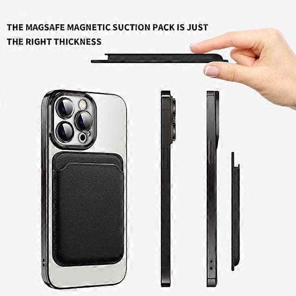 Magnetisk MagSafe Kortholder Svart