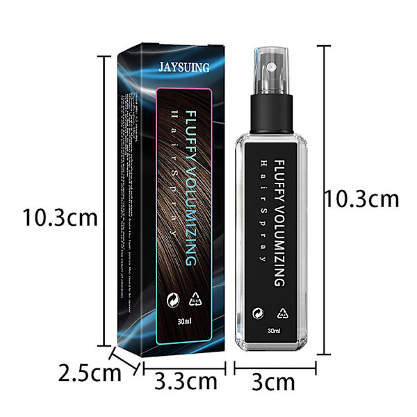 Naturlig Växtprotein Hårförtjockningsspray Långvarig Stadga Hårtexturspray för Hårvård 100ml Box