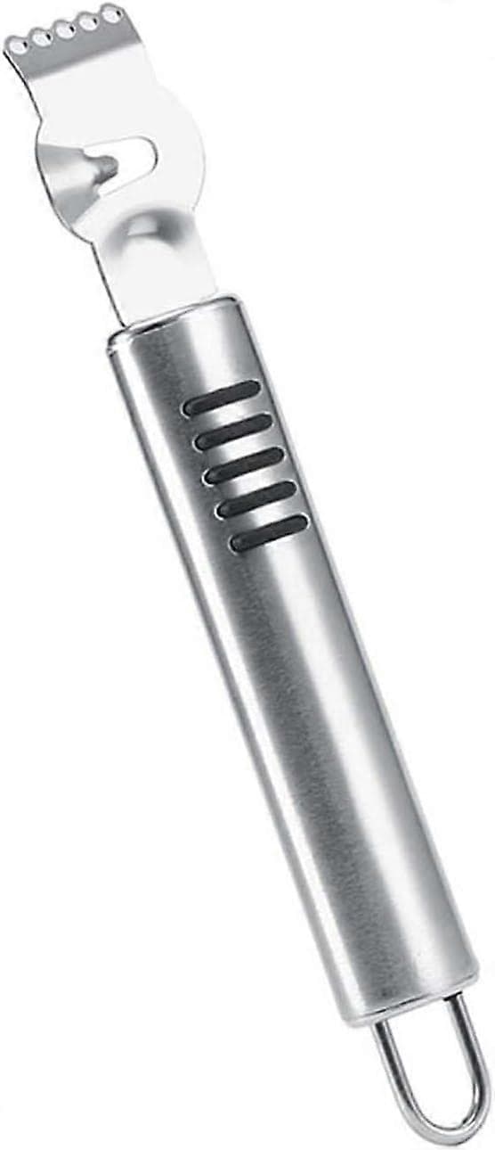 Sitruszester og -skreller i rustfritt stål med ergonomisk grep, rask zesting, tåler oppvaskmaskin