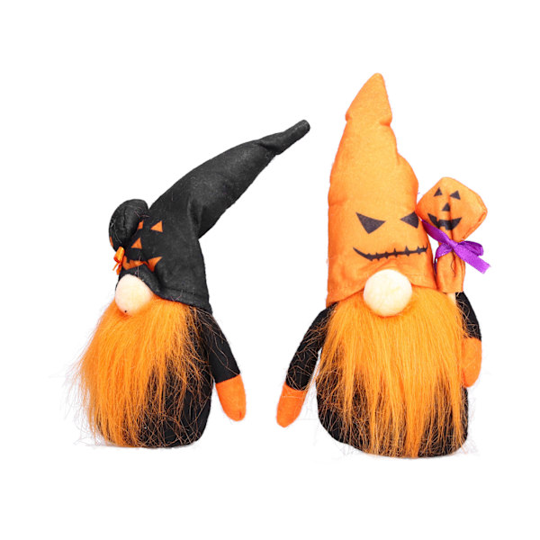 2 st Halloween ansiktslös docka dvärg tomte docka presenter fest rekvisita tillbehör Halloween dekoration för hem[C]