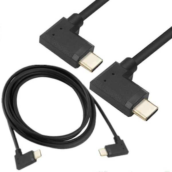 90 Graders Vinkel Typ C till Typ C Kabel Hane till Hane 10gbps Snabb Dataöverföring 0.3m