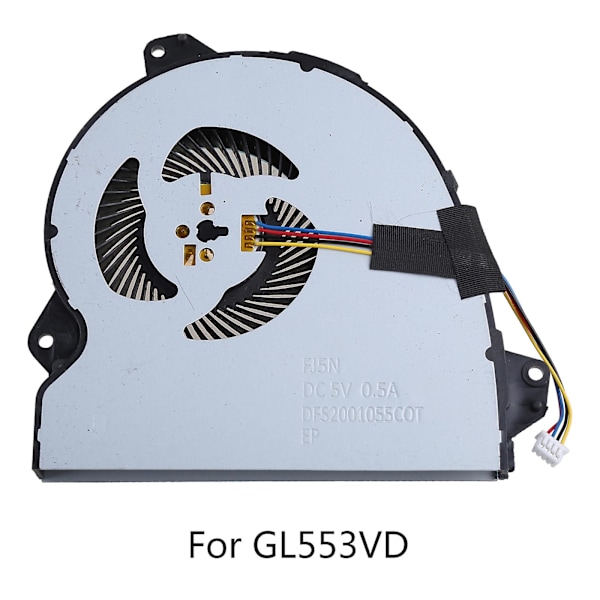 CPU-fläkt för ROG Strix GL553 GL553V GL553VD GL553VE FX53VD KX53VE Laptopkylare