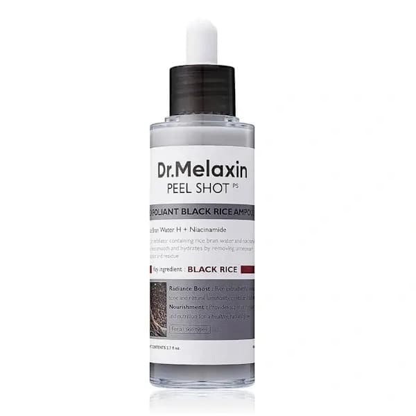 Dr. Melaxin Hudljusande Risampuller (Vitt Ris/Svart Ris) Svart Ris 80ml