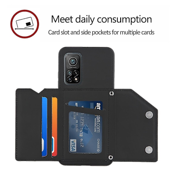 För Xiaomi Mi 10T 5G / 10T Pro 5G PU + TPU + PC Skal GS
