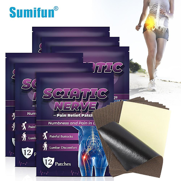 Smärtlindringsplåster för Ischias Höftbensnerv Värk Sticker Muskelled Piriformis 6packs