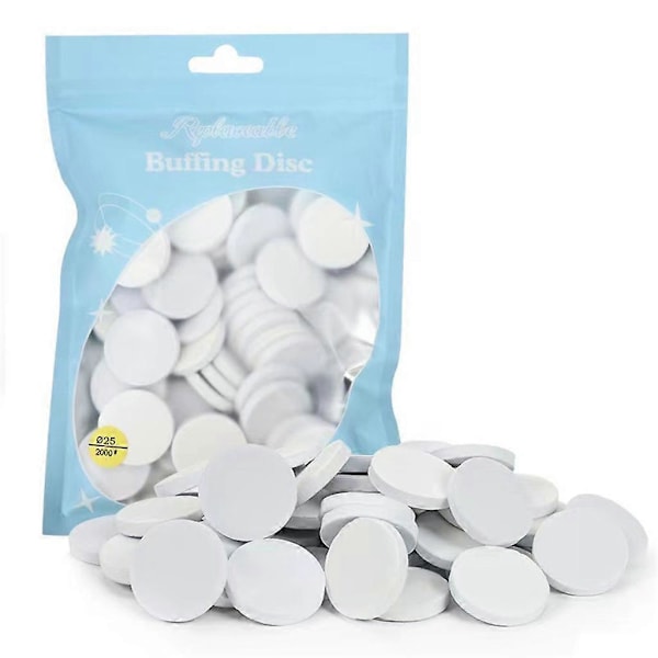 Nagelpoleringspad Självhäftande Utbytbar Sandpapper Poleringsfil Slippad 25mm