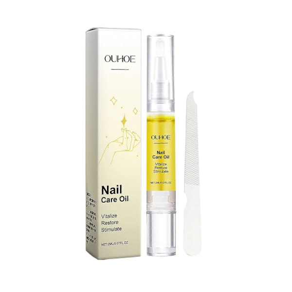 Ouhoe Reparerande Nagelvårdslösning Närande Nagelreparation Nagelmask Glansig Nagelhalsband Daglig Vårdlösning 2Ml * Nail File
